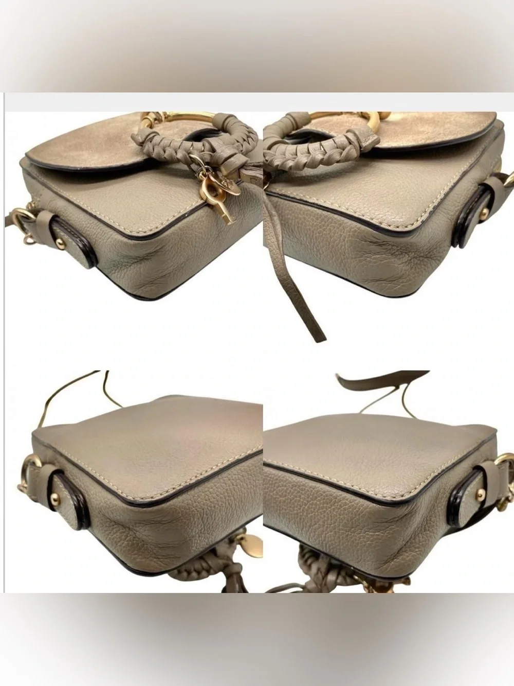 Chloé Joan Small Leather & Suede Crossbody Bag